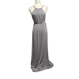 Show Me Your Mumu Small NWT Amanda Gown Dancing Queen Shine Smoke Glitter Formal